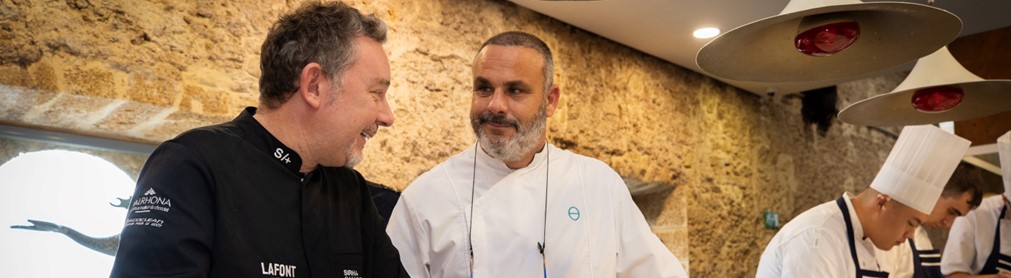 THE CHEFS ÁNGEL LEÓN AND ALBERT ADRIÀ SAIL TOGETHER “ACONTRAVIENTO”, IN AN EXCEPTIONAL 4-HANDS LUNCH HELD IN APONIENTE